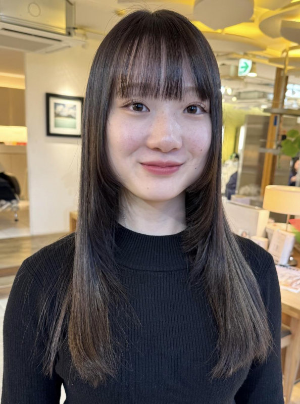 -アッシュグレージュロングレイヤー-