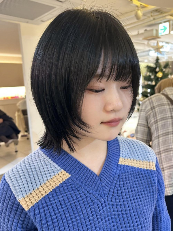 -ボブウルフレイヤーカット-