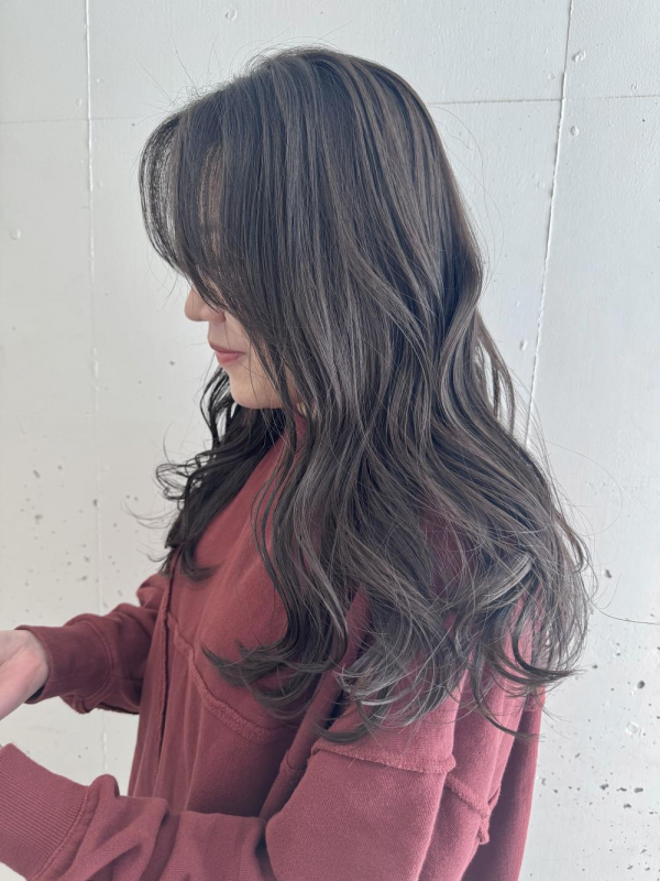 ＊フェイスレイヤー×暗くても透けるグレージュ＊