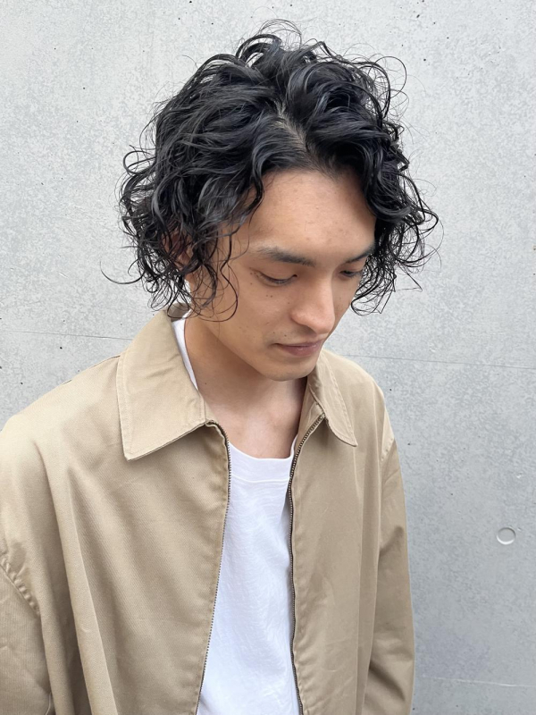 “メンズパーマ”