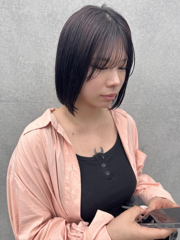 “ラベンダーグレージュ”大人ボブ【若月情】