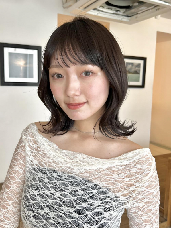 くびれ外ハネミディアムグレージュ　【Ayumi】