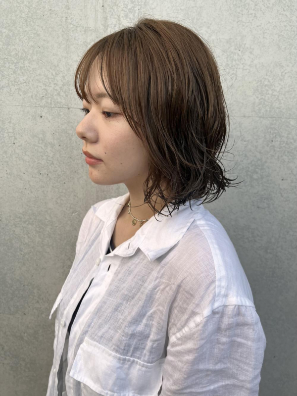 ブリーチなし“透け感ベージュ”