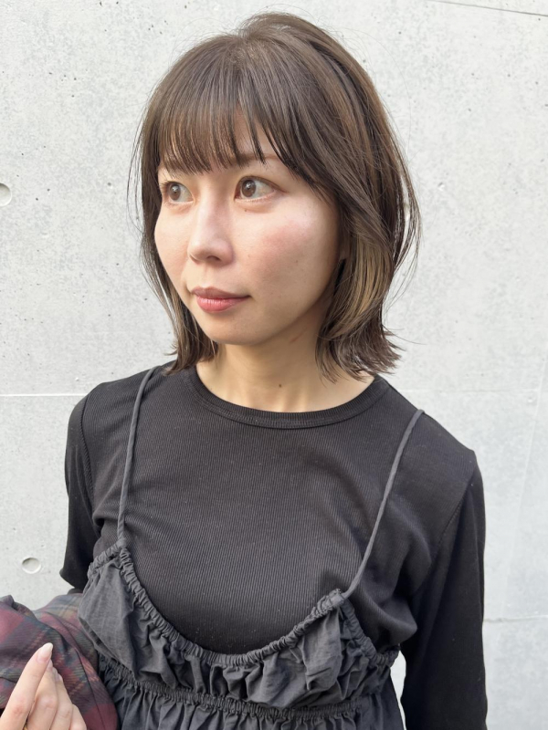 “外ハネミディアムインナーカラー”【若月情】