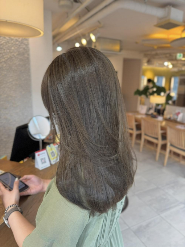 透け感カラー『ミントベージュ』【a o i】