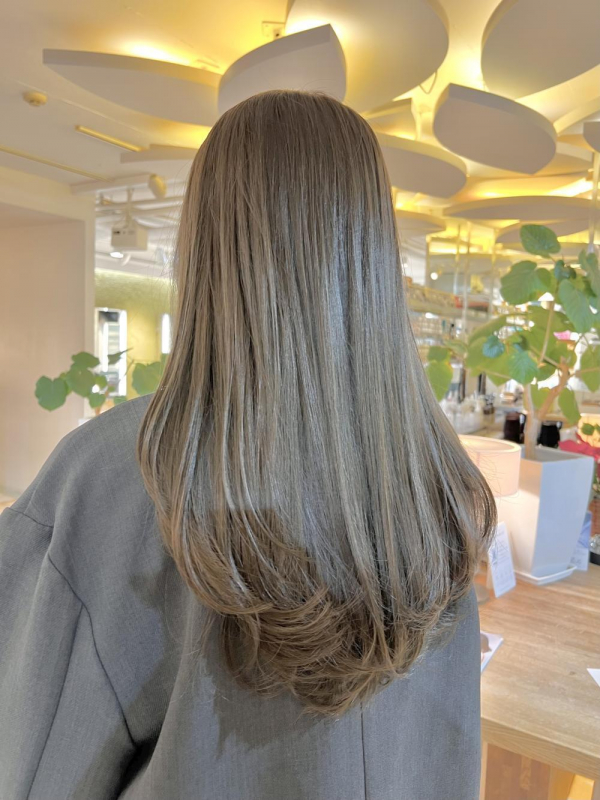 オリーブグレージュ×ロングレイヤー【Ayumi】