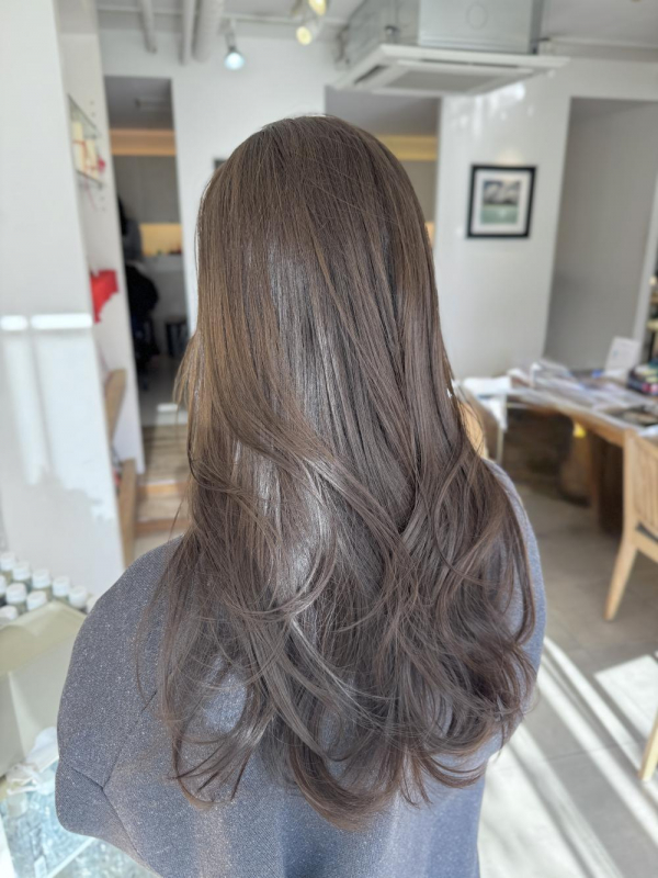 透明感カラー『くすみベージュ』