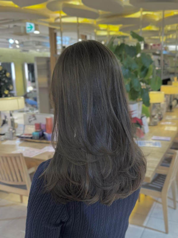 透け感カラー『ミントベージュ』