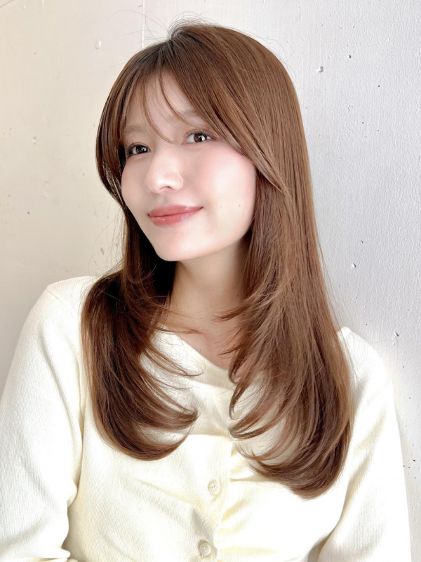 ミディアムレイヤー×マロンベージュ【Ayumi】