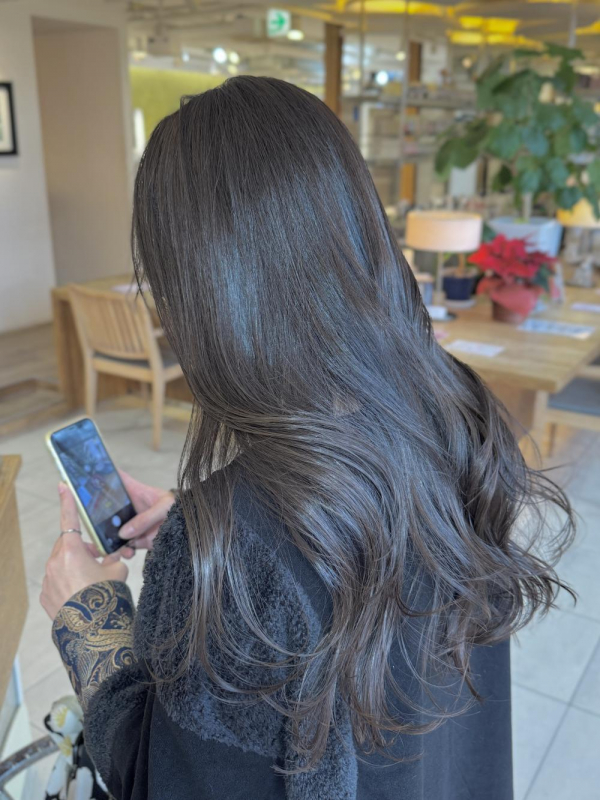 透明感カラー『くすみブラウン』