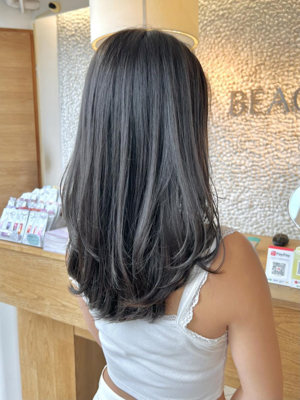 透けるオリーブグレージュレイヤー【Ayumi】