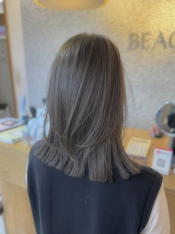 透け感カラー『くすみベージュ』【a o i】