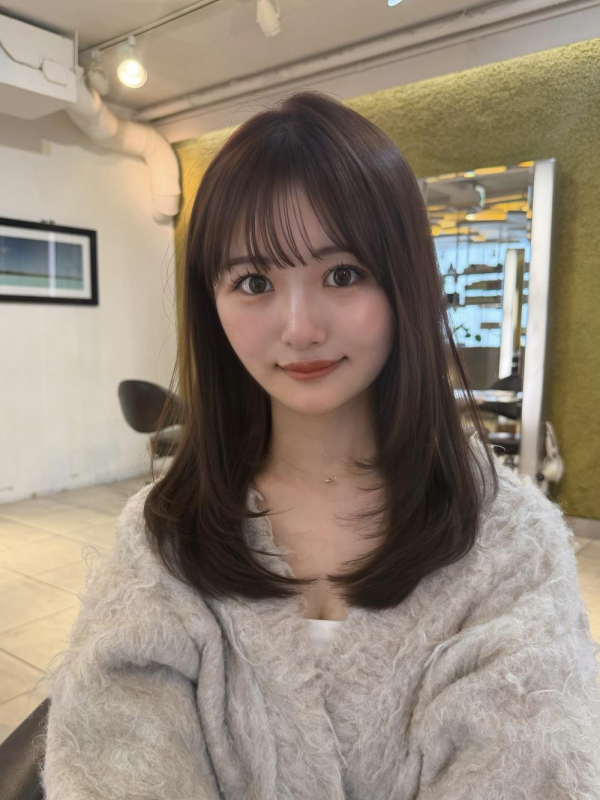 ワンカールで決まる♪モカブラウンカラー