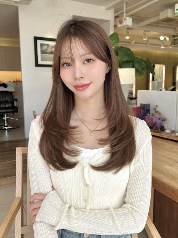 ブラウンベージュロングレイヤー【Ayumi】