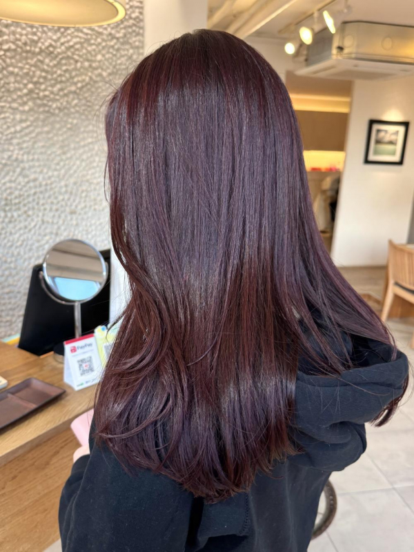 -ブリーチなしワインレッド-【yukari】