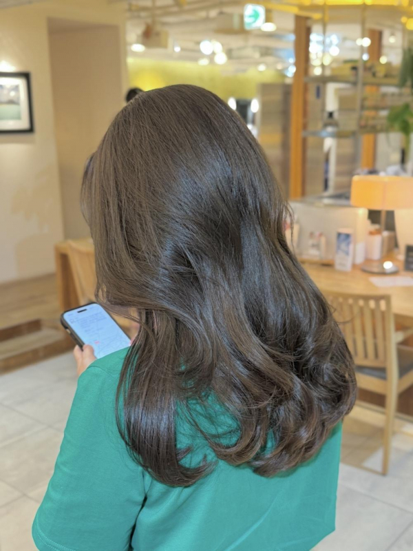 透け感カラー『ミントブラウン』【a o i】