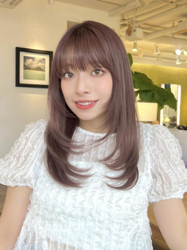 カシスピンクミディアムレイヤー【Ayumi】