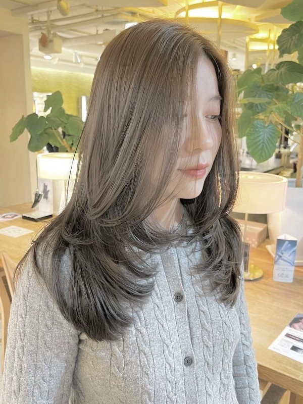 透明感オリーブベージュレイヤー【Ayumi】