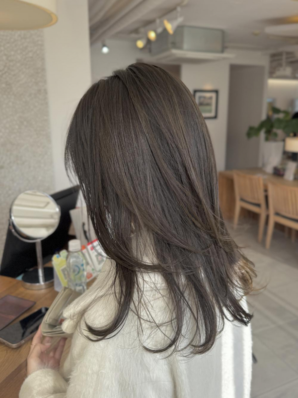 透け感カラー『くすみベージュ』【a o i】