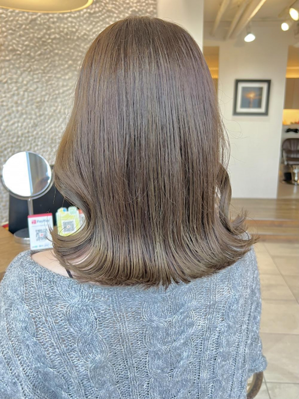 透明感スモーキーオリーブブラウン【Ayumi】