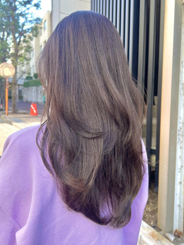 ブラウンベージュロングレイヤー【Ayumi】