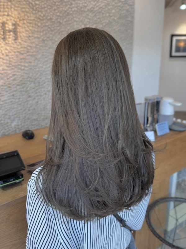 透明感カラー『ミントグレージュ』【a o i】