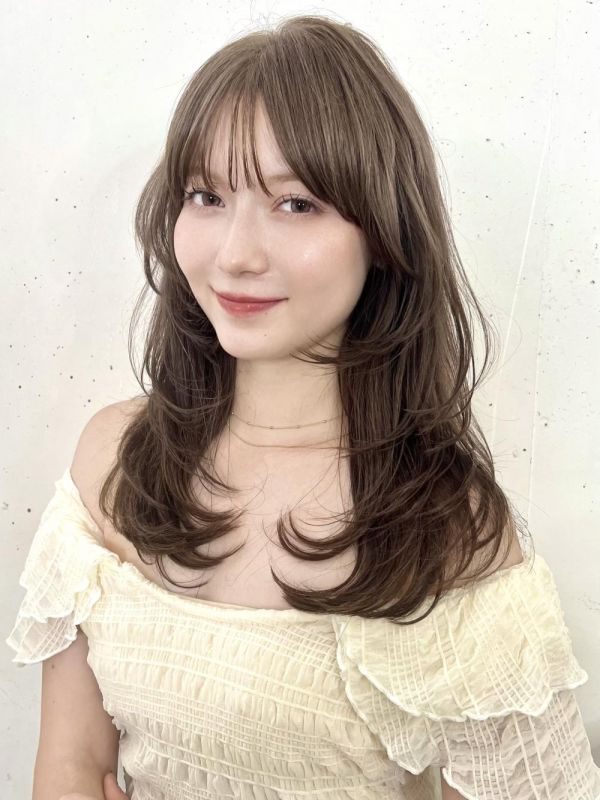 ミディアムレイヤーマロンベージュ【Ayumi】