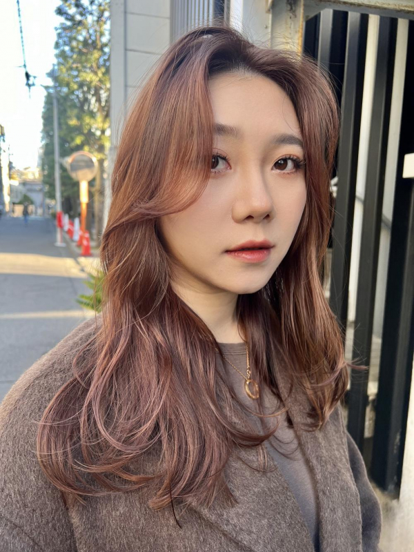 ＊urara＊韓国風レイヤーピンクベージュ
