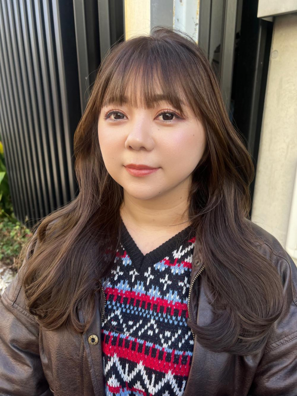 韓国風レイヤーブラウンベージュ