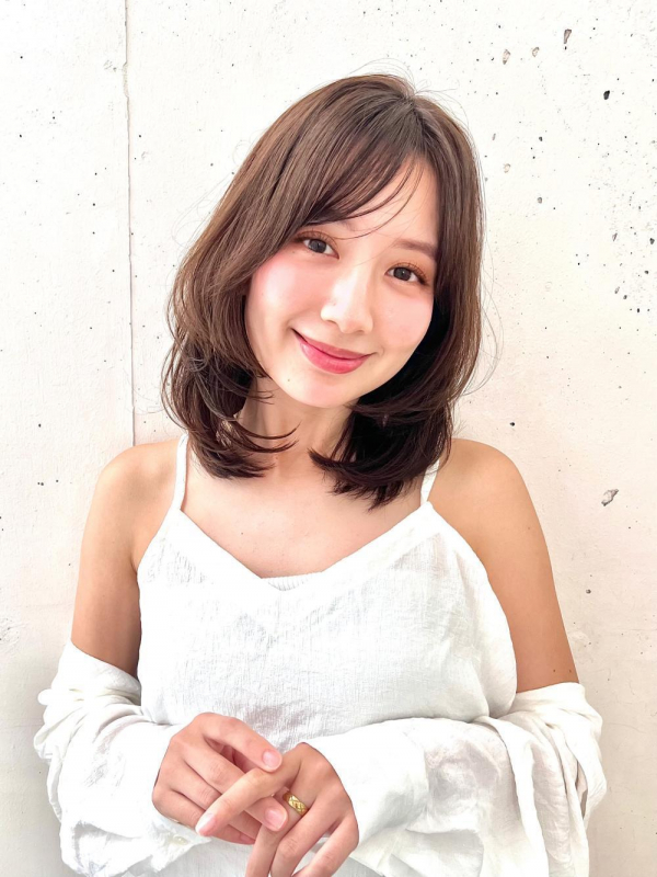 ワンカールレイヤーベージュカラー