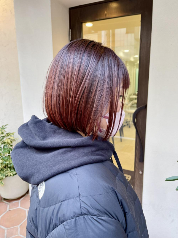 たかはしブログ　アップルブラウン　ボブ