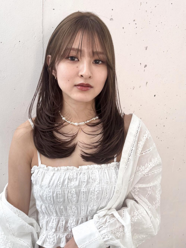 Ｙｕｋａ＊ワンカールでまとまるロングレイヤーオリーブベージュ