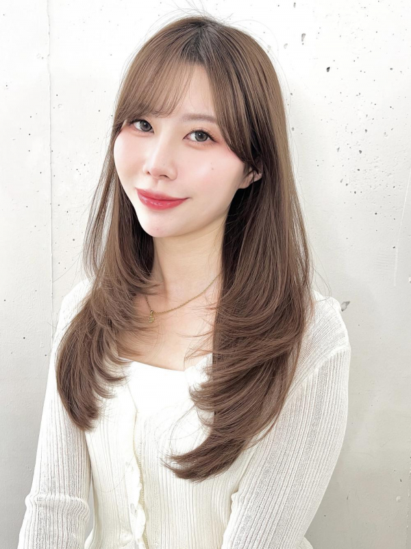 大人ガーリーロングレイヤー