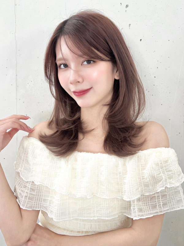 ミディアムレイヤーマロンブラウン