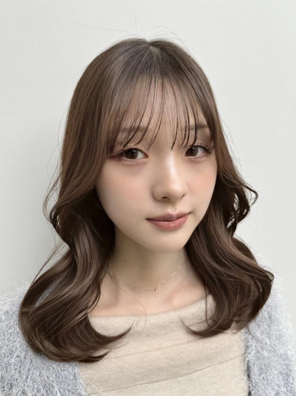 ニュアンスカラーレイヤー小顔ヘア