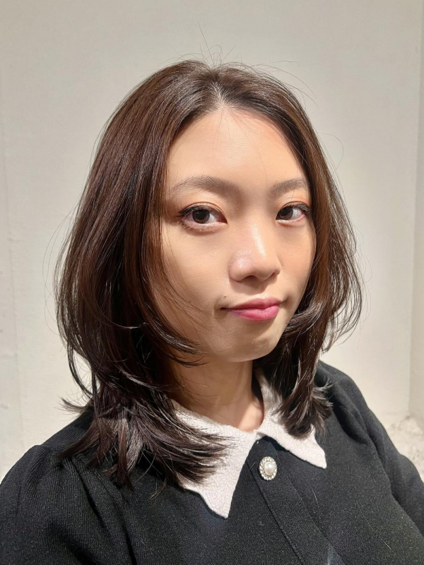 韓国風レイヤーハッシュカットおしゃれ女子ウルフヘア