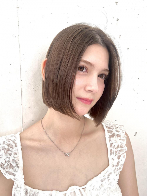 ぷつっとボブ切りっぱなしボブショートボブボブ