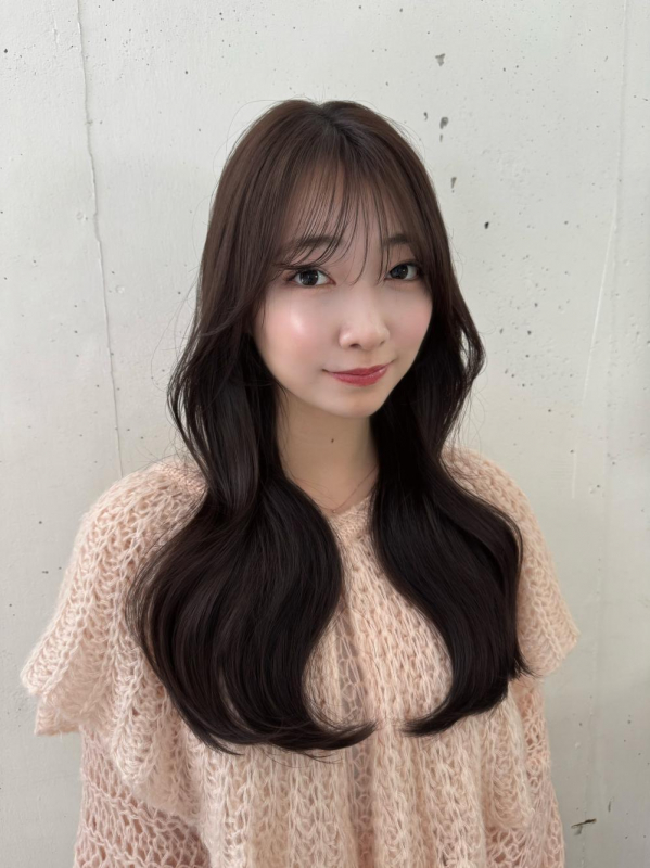 小顔見せ◎大人ナチュラルロング
