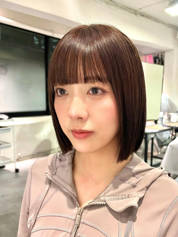 切りっぱなし風ボブタッセルボブ