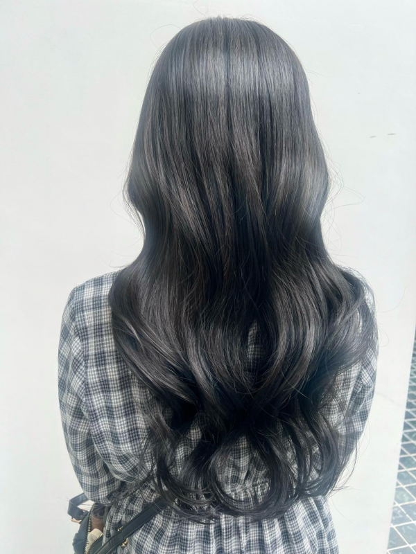 韓国風ウェーブヘアロングレイヤー