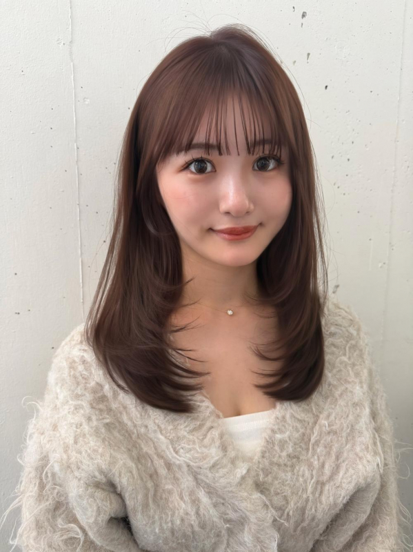 モカブラウン簡単レイヤースタイル